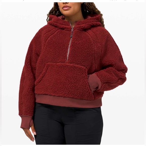 lululemon athletica Sweaters - Lululemon Scuba Oversized Half-Zip Sherpa/Fleece hoodie M